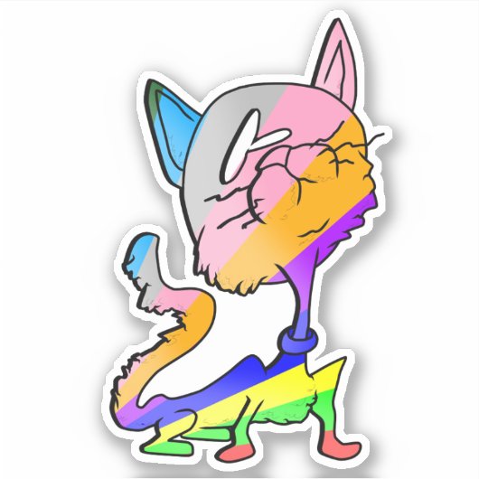 CAT間抜け3をくすぐる シール (正面)