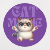 Cat電源ラベル ラベル (デザイン1)