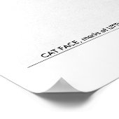 CAT顔、小さな人々から成る顔 ポスター (角)