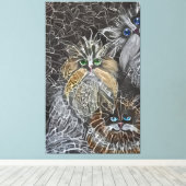 Cat3 – 光爆弾 キャンバスプリント (インサイチュ (ウッドフロア))