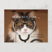 Cat おもしろい DoctorのGame Hagraper ポストカード (正面)