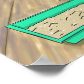 Cat おもしろい in Bath 665 Poster ポスター (角)