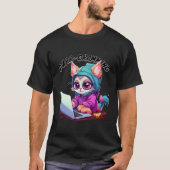 Cat おもしろい Pun Tech Savvy Kitten Programming Pun Ki Tシャツ (正面)