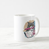Cat おもしろい To Doリスト コーヒーマグカップ (正面右)