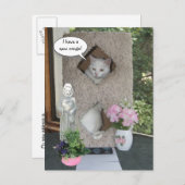 Cat/おもしろいI've Move/New Address 案内ポストカード (正面/裏面)