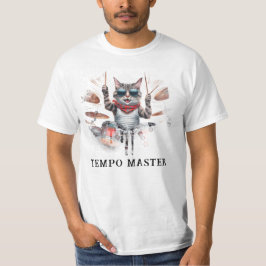 *~* Cat クール AP91 DRUMMERカラーパーカッショニスト Tシャツ