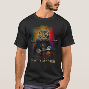 *~* Cat クール AP91 DRUMMER PLAYERパーカッショニスト Tシャツ
