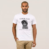 Cat クール Investigations LLCロゴT型 Tシャツ (正面フル)