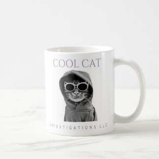 Cat クール Investigations LLC mag（ライト） コーヒーマグカップ