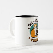Cat +コーヒーコンボマグカップ ツートーンマグカップ (正面左)