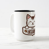 Cat +コーヒーコンボマグカップ ツートーンマグカップ (正面左)