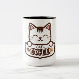 Cat +コーヒーコンボマグカップ ツートーンマグカップ