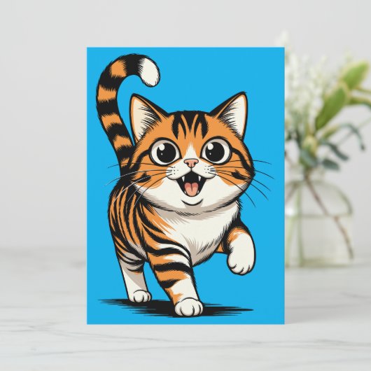 cat サンキューカード (スタンド正面)