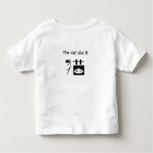 cat トドラーTシャツ (裏面)