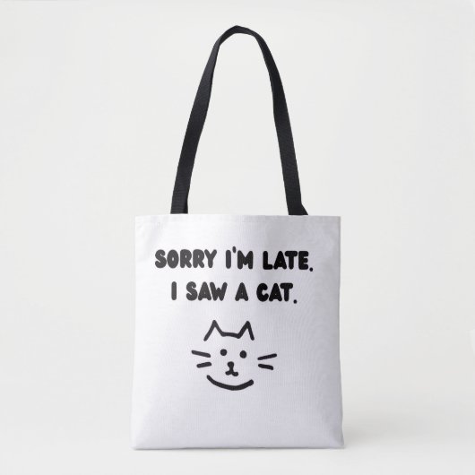 cat トートバッグ (正面)