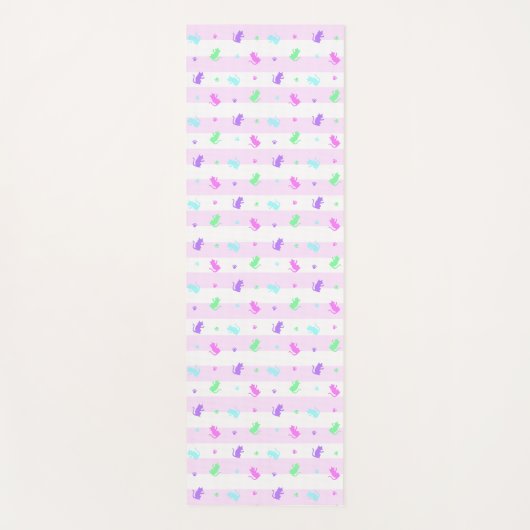 CAT　ピンク　 　 ヨガマット (正面)