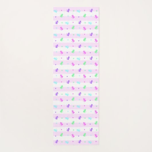 CAT　ピンク　 　 ヨガマット (裏面)