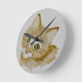 Cat ラウンド壁時計 (傾斜)