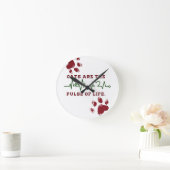 Cat ラウンド壁時計 (ホーム)