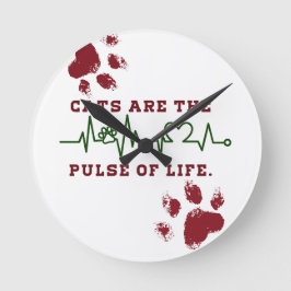 Cat ラウンド壁時計