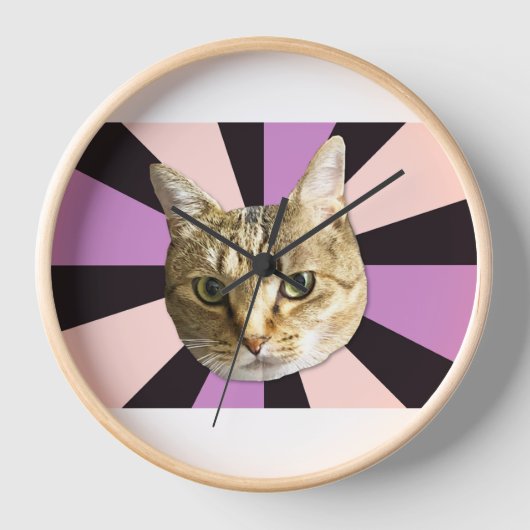 cat 壁時計 (正面)