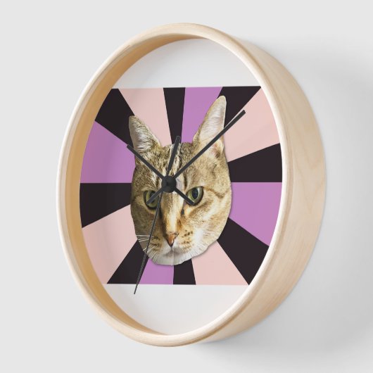 cat 壁時計 (傾斜)