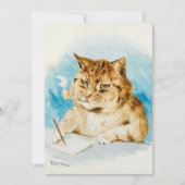 Cat 書's by Louis Wain サンキューカード (正面)