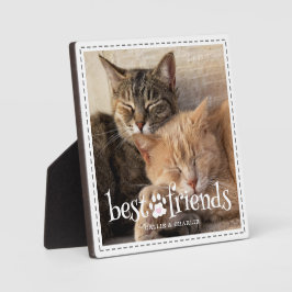 Cat 最高の Friends Pawprintフォトカスタムカラー フォトプラーク