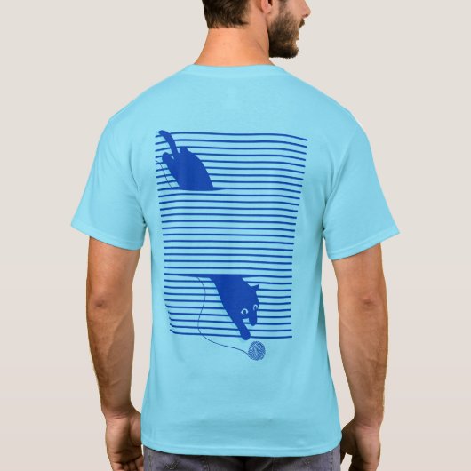 Cat_歩く Tシャツ (裏面)