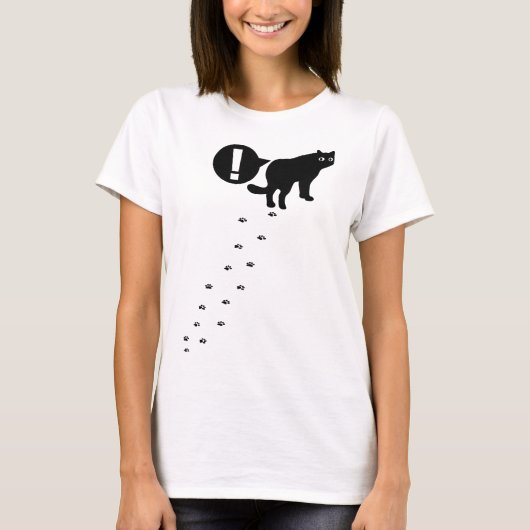 Cat_歩く Tシャツ (正面)