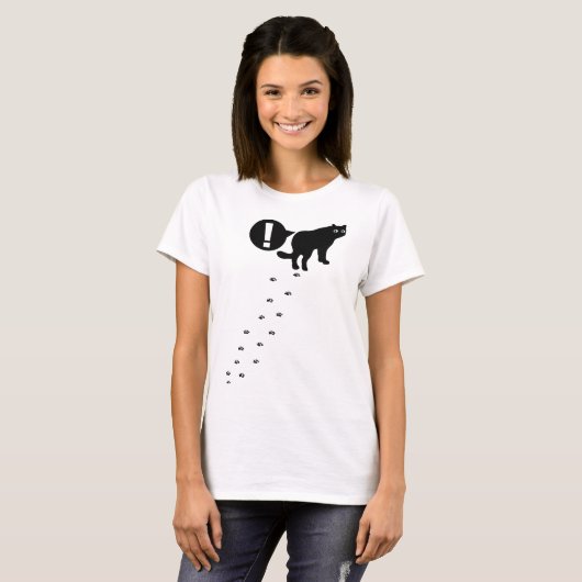 Cat_歩く Tシャツ (正面フル)