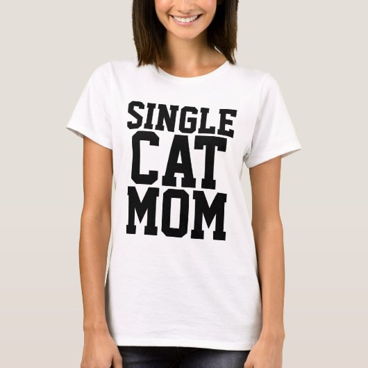 CAT 独身の MOM Tシャツ (正面)