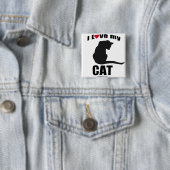 CAT - "私は愛します私のCAT "を 缶バッジ (インサイチュ)