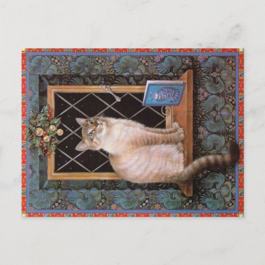 CAT 絵画の ポストカード (正面)