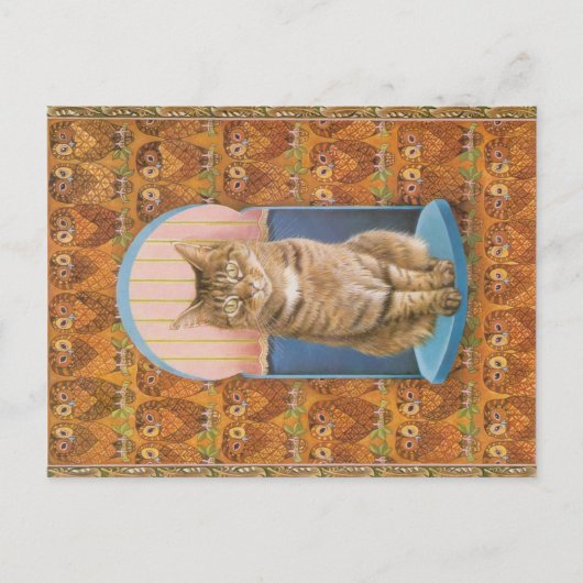 CAT 絵画の ポストカード (正面)