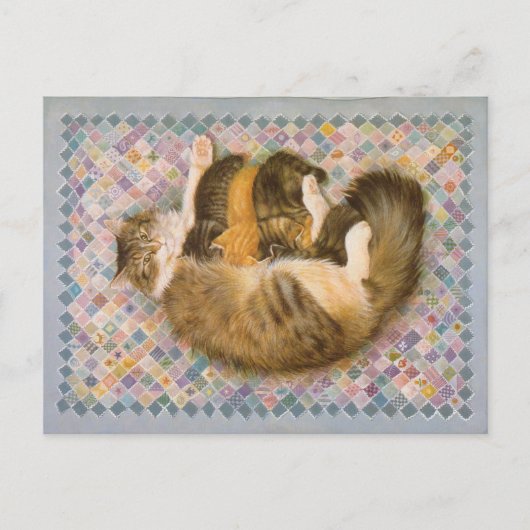 CAT 絵画の ポストカード (正面)