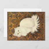 CAT 絵画の ポストカード (正面/裏面)