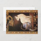 CAT 絵画の ポストカード (正面/裏面)