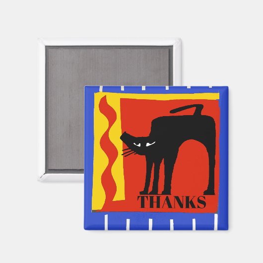 Cat、編集文字 マグネット (正面/裏面)