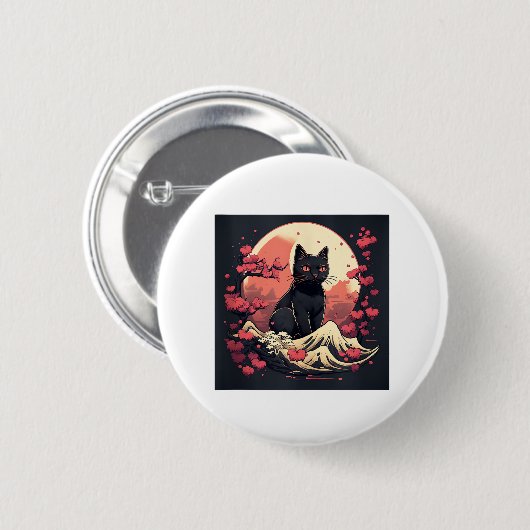 CAT 缶バッジ (正面&裏面)