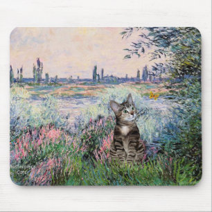 Cat (虎猫2) - By the Seine マウスパッド