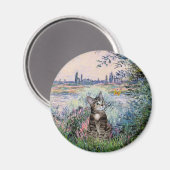 Cat (虎猫2) - By the Seine マグネット (正面/裏面)