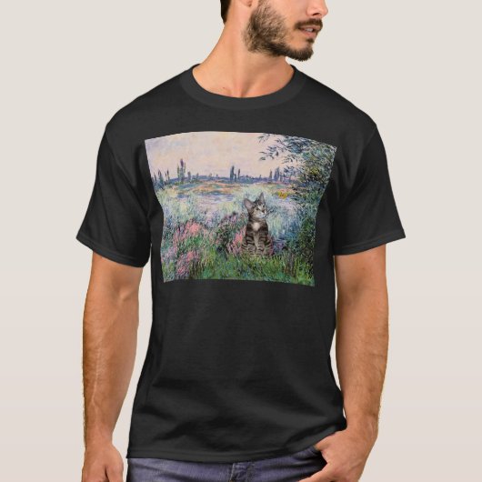 Cat (虎猫2) - By the Seine Tシャツ (正面)