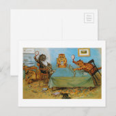 Cat 遊Table Tennis、Louis Wain ポストカード (正面/裏面)