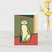 Cat #001 by Phillip Clark ・ PerfectlyHank.com カード (黄色い花)