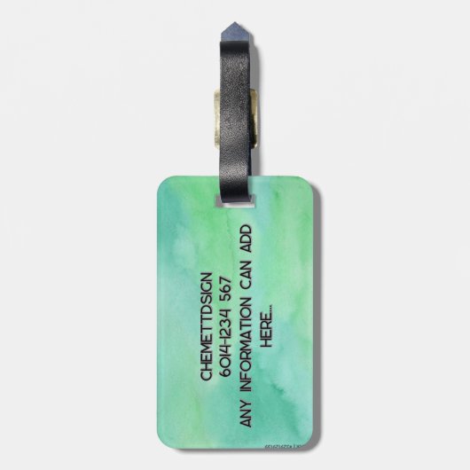 Cat 01 Kids ラゲッジタグ (裏面縦)