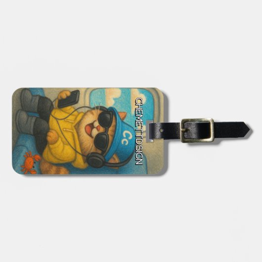 Cat 02 Kids ラゲッジタグ (正面横)