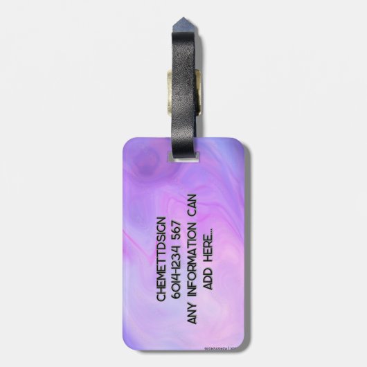 Cat 02 Kids ラゲッジタグ (裏面縦)