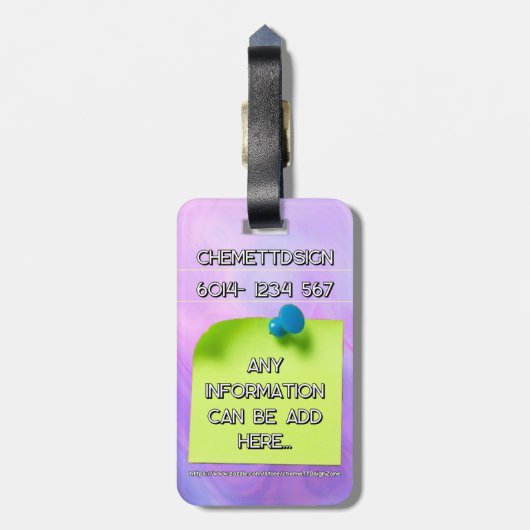 Cat 04 Kids ラゲッジタグ (裏面縦)