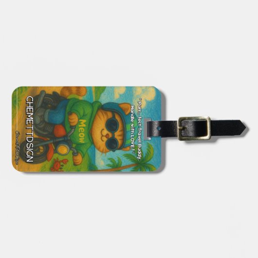 Cat 05 Kids ラゲッジタグ (正面横)